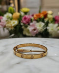 Crystal Gold Bangle