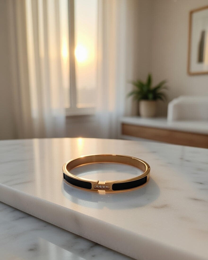 Classic Black & Gold Bracelet