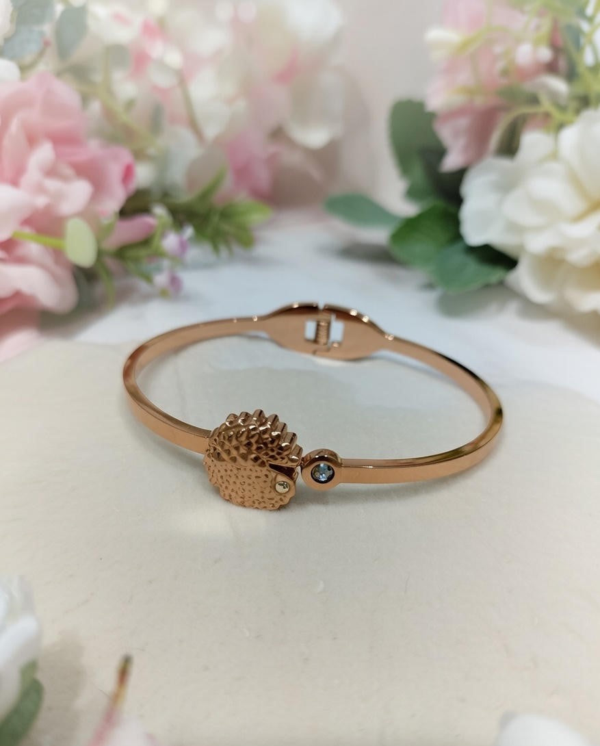 Rose Gold Hedgehog Bangle